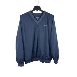 VTG Raymond Floyd Blue Pullover V-neck Windbreaker Golf Top XXL